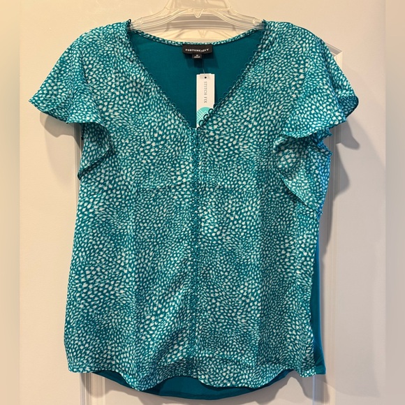 Fortune + Ivy Tops - Fortune + Ivy Flutter Sleeve Blouse